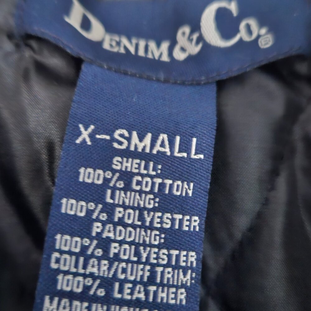 NWT Denim & Co Penny Lane Style Black Corduroy Coat Faux Fur Sz XS - Picture 13 of 15
